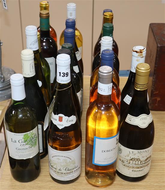 Twenty bottles of mixed French white wine